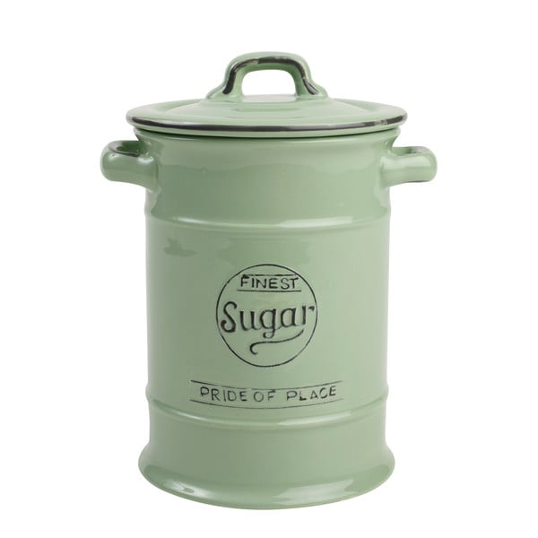 Žalias keraminis cukrinė T&G Woodware Pride Of Place, 1,25 l