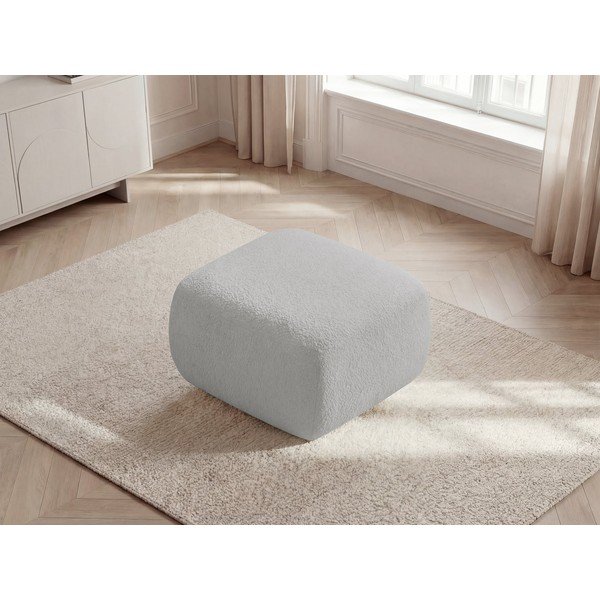 Šviesiai pilkos spalvos taburetė iš boucle Montaigne – Bobochic Paris-image-4