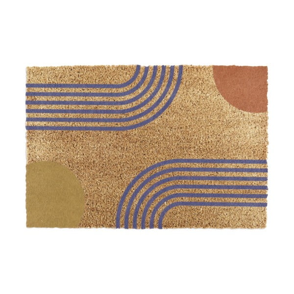 Iš kokoso pluošto grindų kilimėlis 40x60 cm Colour Abstract – Artsy Doormats