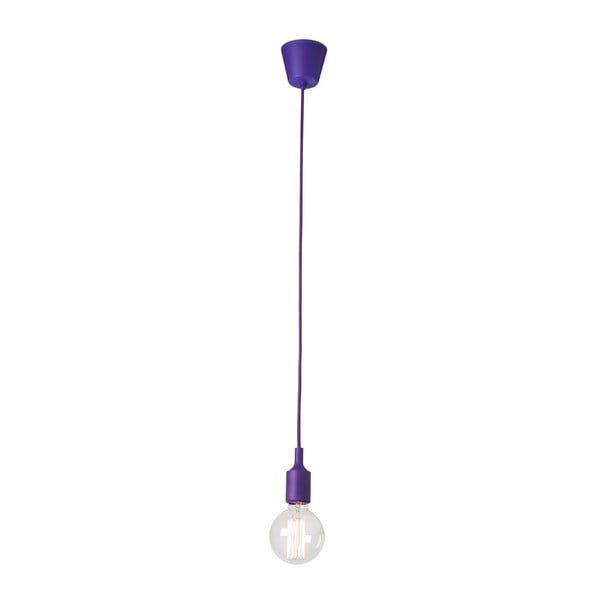 Violetinės spalvos pakabinamas šviestuvas be atspalvio SULION Sula