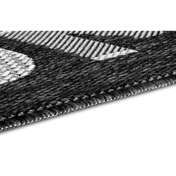 Antracito pilkos spalvos kilimas Hanse Home Weave Smiley Welcome, 50 x 80 cm-image-3