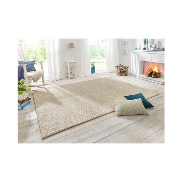Kreminė kiliminė danga BT Carpet Wolly, 60 x 90 cm-image-1