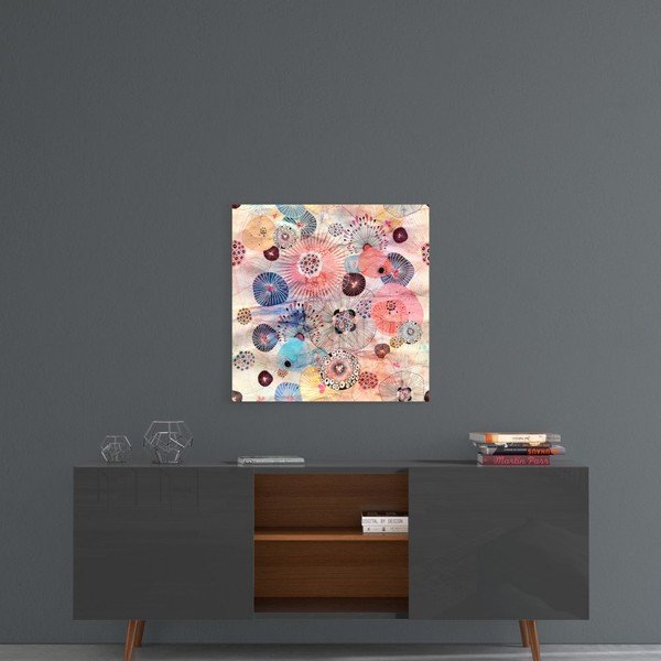 Paveikslas ant stiklo Insigne Alternative Flowers, 40 x 40 cm-image-1