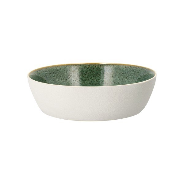 Baltos spalvos/žalios spalvos iš akmens masės mažas dubuo 850 ml Gastro White/Green – Bitz