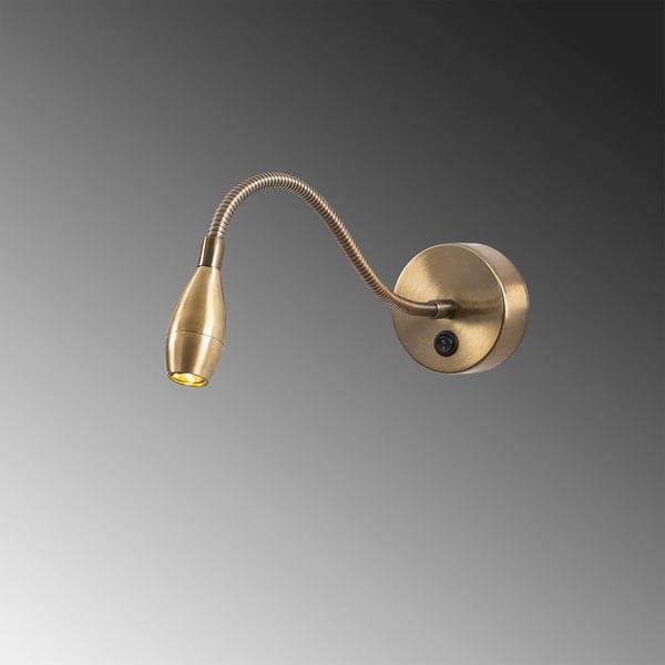 Sieninė lempa auksinės spalvos LED Reading – Opviq lights-image-3