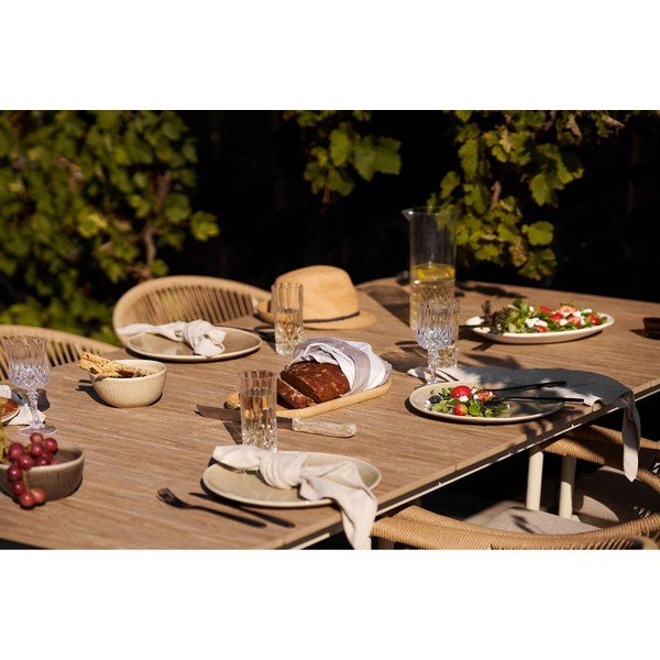 Smėlio spalvos iš akmens masės lėkštės 4 vnt. ø 27 cm Viola – House Nordic-image-4