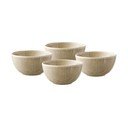 Skirta sriubai smėlio spalvos iš akmens masės maži dubenys 4 vnt. 1 l – House Nordic