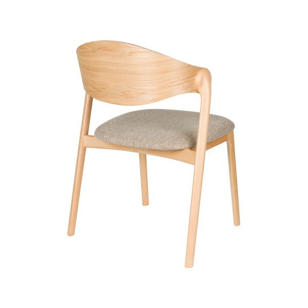 Pilkai smėlinės spalvos iš audinio valgomojo kėdė Babington – Dutchbone-image-4