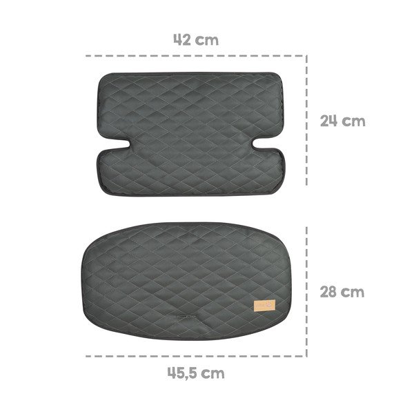 Vaikiškos maitinimo kėdutės pagalvėlė pilkos spalvos Luxe – Roba-image-4