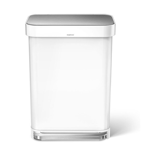 Iš plieno šiukšliadėžė baltos spalvos su pedalu 55 l – simplehuman-image-3