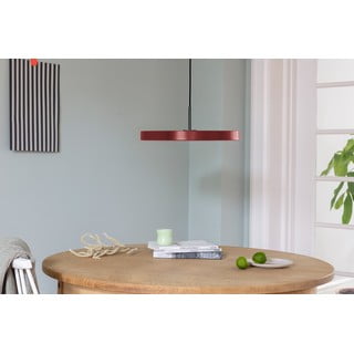 Kabantis šviestuvas raudonos spalvos LED ø 43 cm su metaliniu gaubtu Asteria Medium – UMAGE
