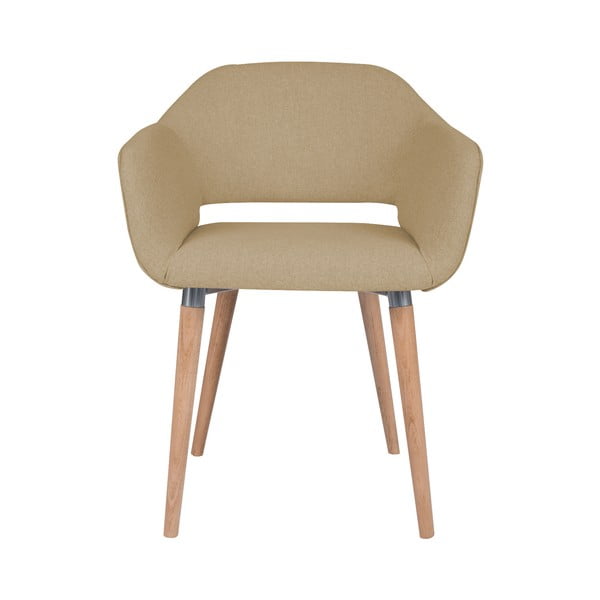 Smėlio spalvos valgomojo kėdė Cosmopolitan Design Napoli