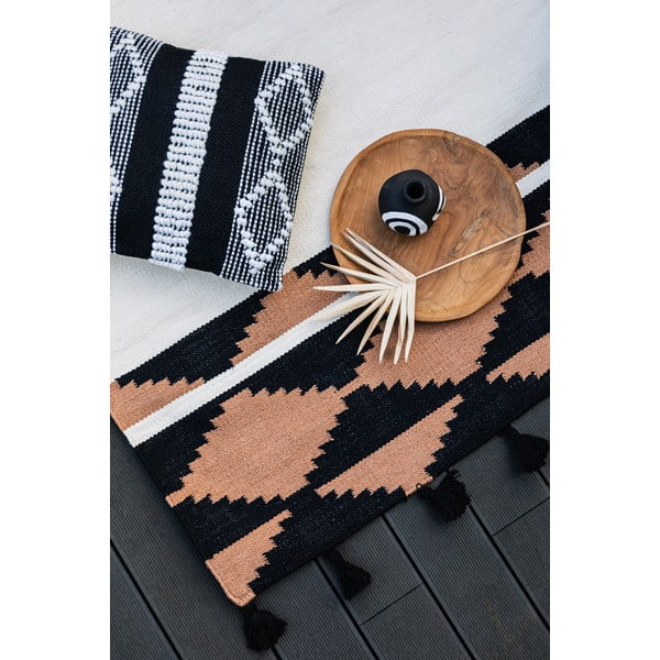 Dvipusis lauko kilimas iš perdirbto plastiko Green Decore Agate, 80 x 180 cm-image-4