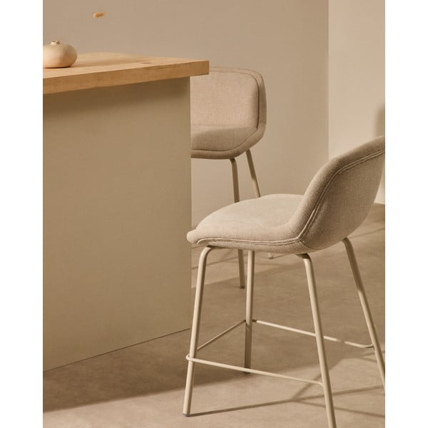 Smėlio spalvos baro taburetė (sėdynės aukštis 65 cm) Aimin – Kave Home-image-1