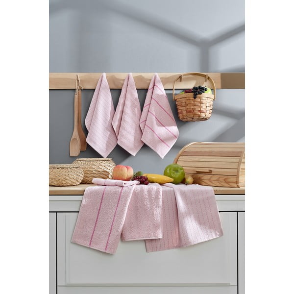 Iš medvilnės virtuvės rankšluosčiai 6 vnt. 30x50 cm Sofya – Foutastic-image-2