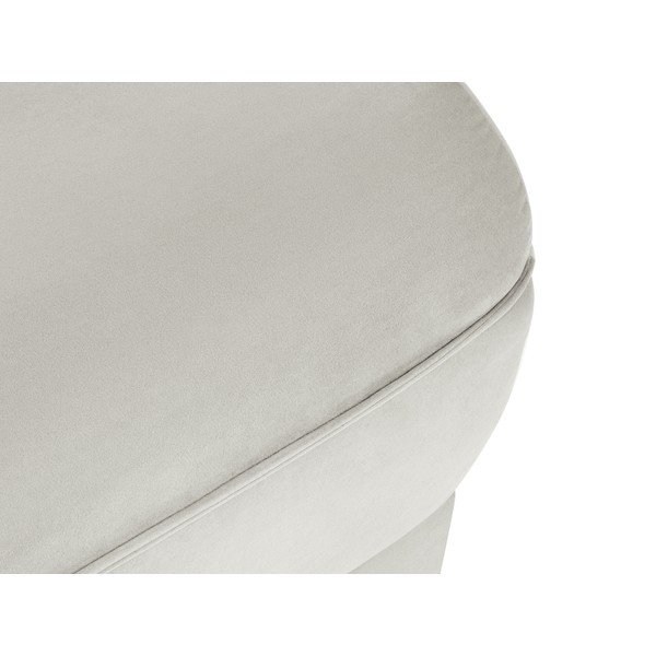 Pufas smėlio spalvos iš velveto Lando – Micadoni Home-image-4