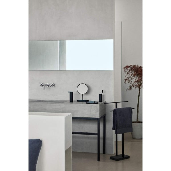 Šviesiai pilkas medvilninis rankšluostis Blomus, 50 x 100 cm-image-4