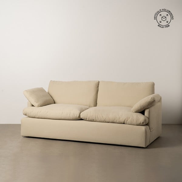 Smėlio spalvos iš lino sofa 212 cm – Ixia-image-1