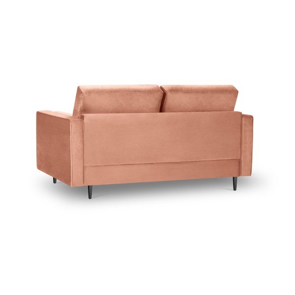 Rožinė aksominė sofa Milo Casa Santo, 174 cm-image-3
