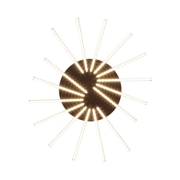 Juodas LED sieninis šviestuvas "Kare Design Radiation Black-image-4