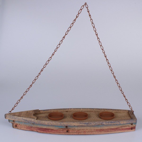 "Dakls Retro Boat" pakabinamas žvakidės laikiklis