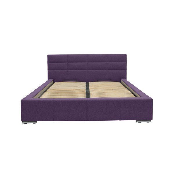 Violetinė dvigulė lova Mazzini Beds Reve, 160 x 200 cm-image-3