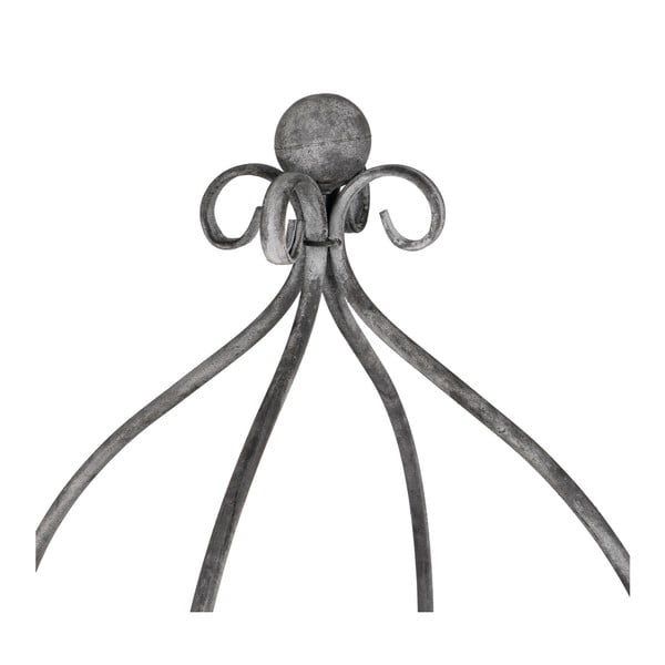 Pilkos spalvos iš metalo pastatoma lentyna 45x144x45 cm Mireille – Ixia-image-4