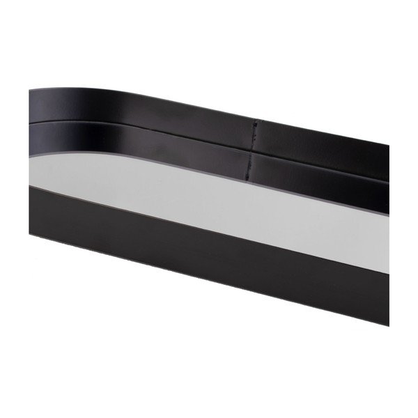 Juodas padėkliukas su veidrodžiu PT LIVING Oval, plotis 18 cm-image-3