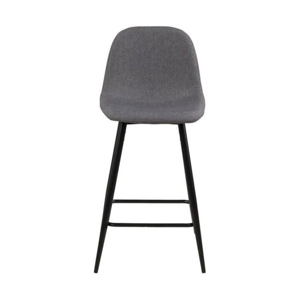 Šviesiai pilkos spalvos iš audinio baro taburėtės 2 vnt. (sėdynės aukštis 65 cm) Wilma – Actona-image-3