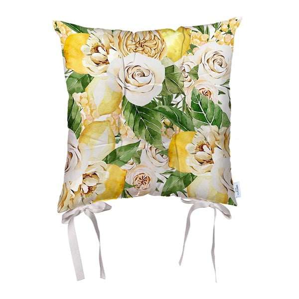 Mike & Co. mikropluošto sėdynės pagalvėlė. NEW YORK Pavasario gėlės, 43 x 43 cm