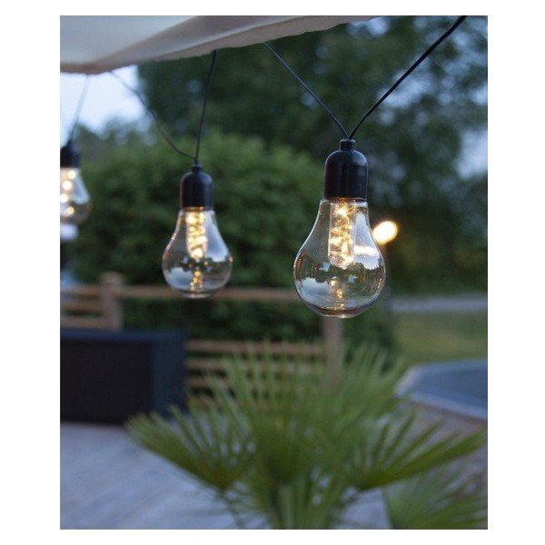 Lauko LED girlianda su lemputės motyvu Star Trading Glow, ilgis 4,05 m-image-1