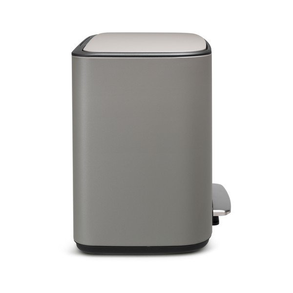 Iš plieno šiukšliadėžė šviesiai pilkos spalvos rūšiavimui/su pedalu 34 l Bo – Brabantia-image-2