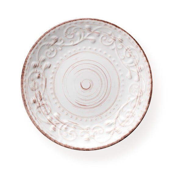 Baltos akmens masės desertinė lėkštė "Brandani Serendipity", ⌀ 21 cm