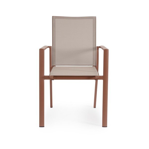 Taupe spalvos metalinė sodo kėdė Konnor – Bizzotto-image-2