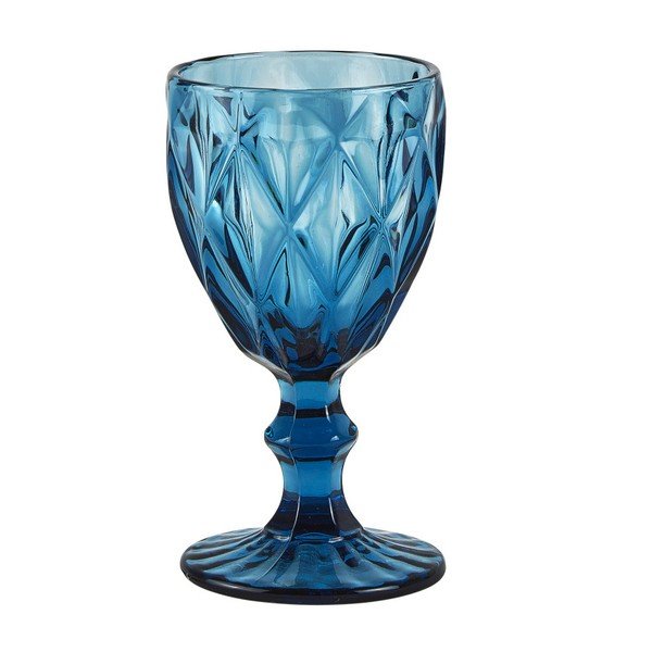 Mėlyna vyno taurė "Villa Collection" mėlyna stiklinė, 250 ml