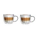 Iš stiklo puodeliai 2 vnt. kapučino 350 ml Tulip – Vialli Design
