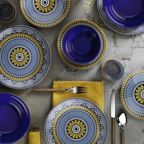 24 dalių porcelianinių indų rinkinys Kütahya Porselen Mandala-image-1