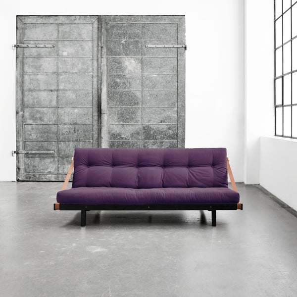 Kintama sofa "Karup Jump" juoda/ violetinė
