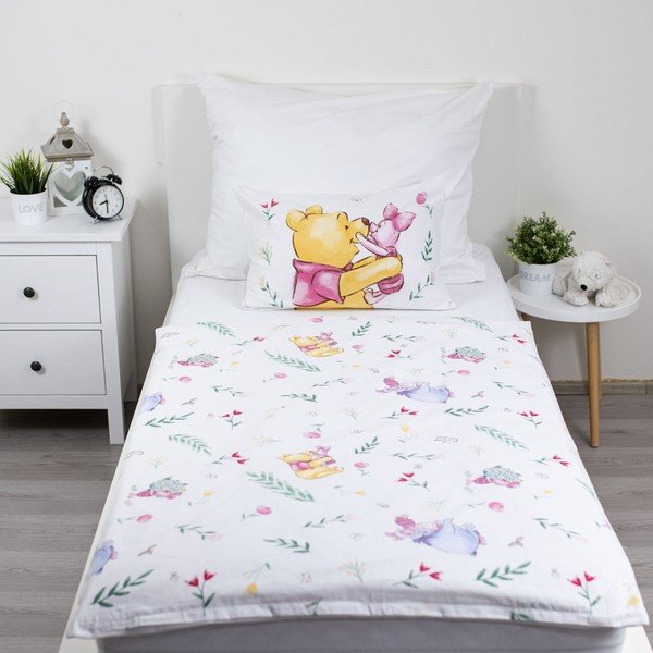 Iš medvilnės vaikiška patalynė vaikiškai lovai 100x135 cm Winnie the Pooh "Pooh Hugs" – Jerry Fabrics-image-4