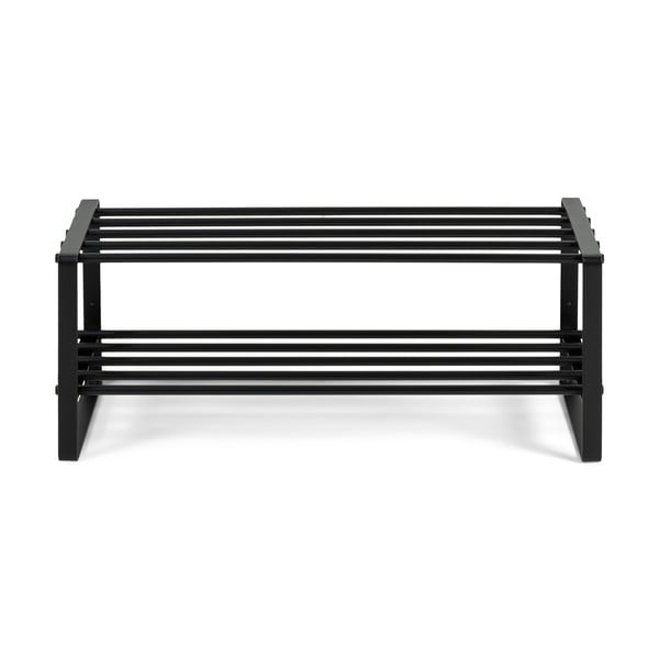 Juodos spalvos iš metalo spintelė batams 70x29x27 cm Rex – Spinder Design-image-2