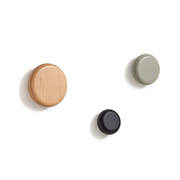 Sieniniai iš medienos kabliai 3 vnt. Nadue – Kave Home