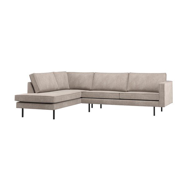 Smėlio spalvos kampinė sofa (su kairiuoju kampu/su gultu) Rodeo – WOOOD