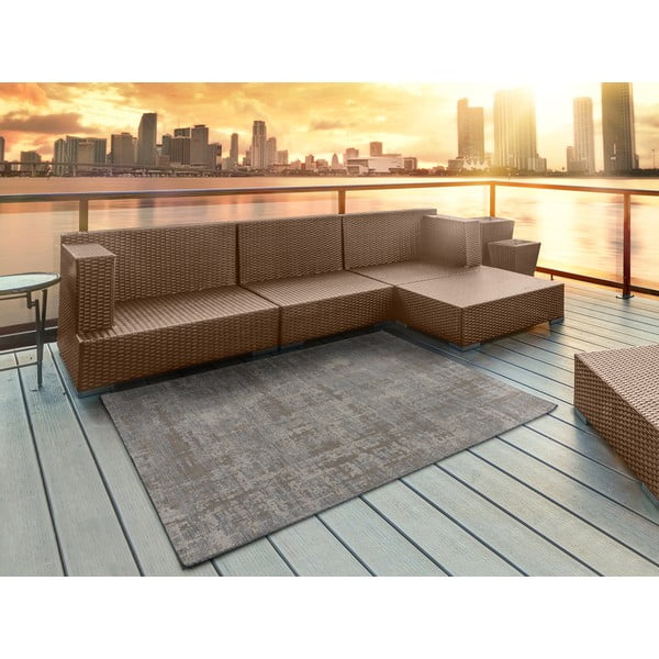 Rudai pilkos spalvos lauko kilimas Universal Luana, 155 x 230 cm-image-1