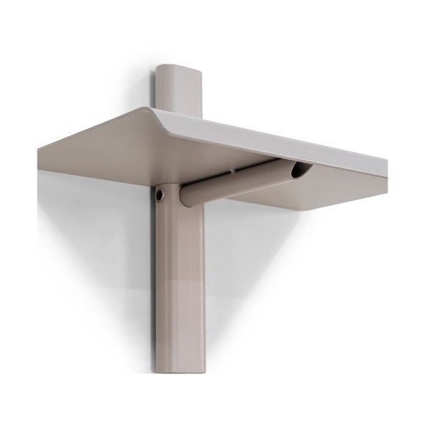 Taupe spalvos iš metalo sieninė lentyna 28 cm Hola – Spinder Design-image-2
