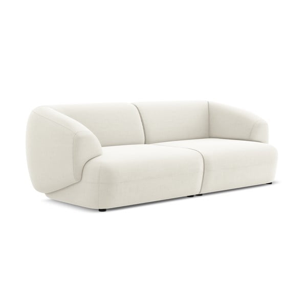 Baltos spalvos iš velveto sofa 232 cm Moana – Makamii-image-4