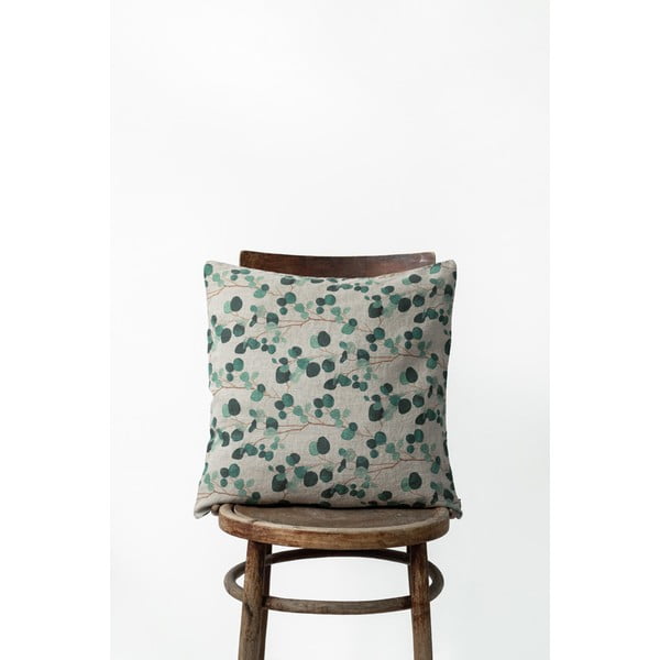 Lininis užvalkalas Linen Tales Natural Eucalyptus, 45 x 45 cm-image-1