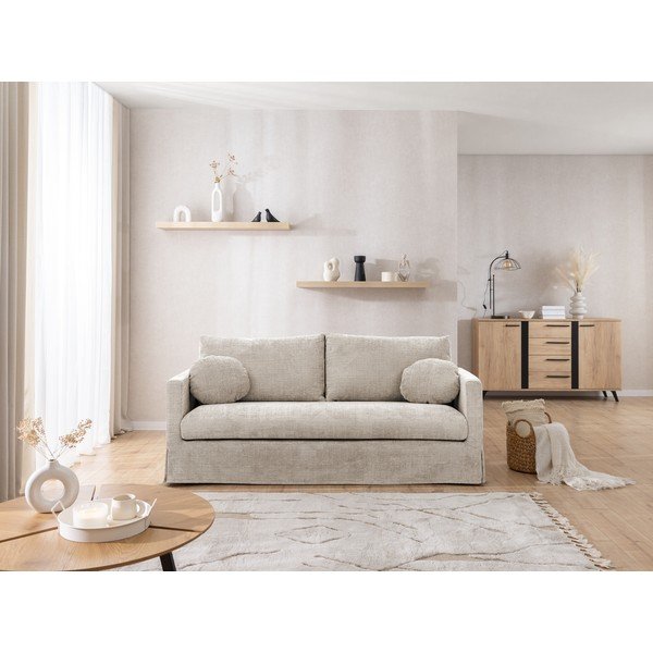 Smėlio spalvos sofa 195 cm Paphos – Ropez-image-4