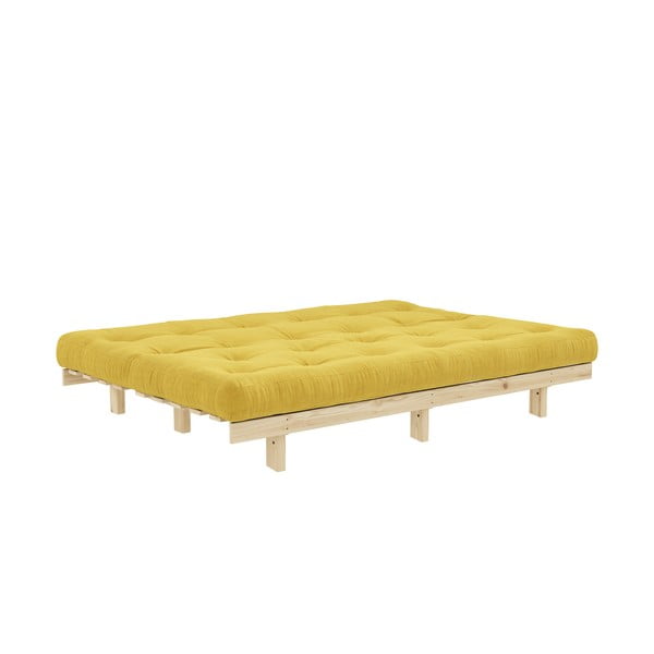 Iš kordinio velveto sofa geltonos spalvos 200 cm Lean – Karup Design-image-4