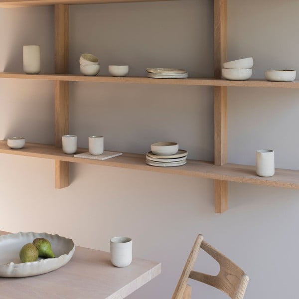 Maži dubenys baltos spalvos/smėlio spalvos iš akmens 2 vnt. Sand Grain – Mette Ditmer Denmark-image-2