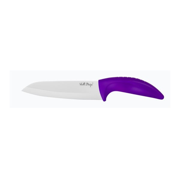 Keraminis peilis "Vialli Design Chef", 16 cm, violetinės spalvos